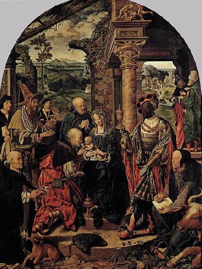 Joos van cleve The Adoration of the Magi oil painting image